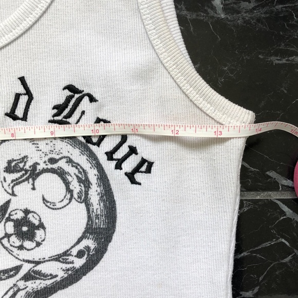 “Beauty and Love”embellished and embroidered top - Picture 6 of 9